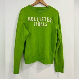 Hollister Finals Lime Green Long Sleeve Sweatshirt Top XL